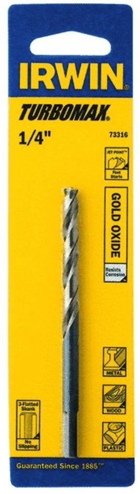 Irwin 73316 Drill Bit 1/4 Tmx Jl 135' Carded