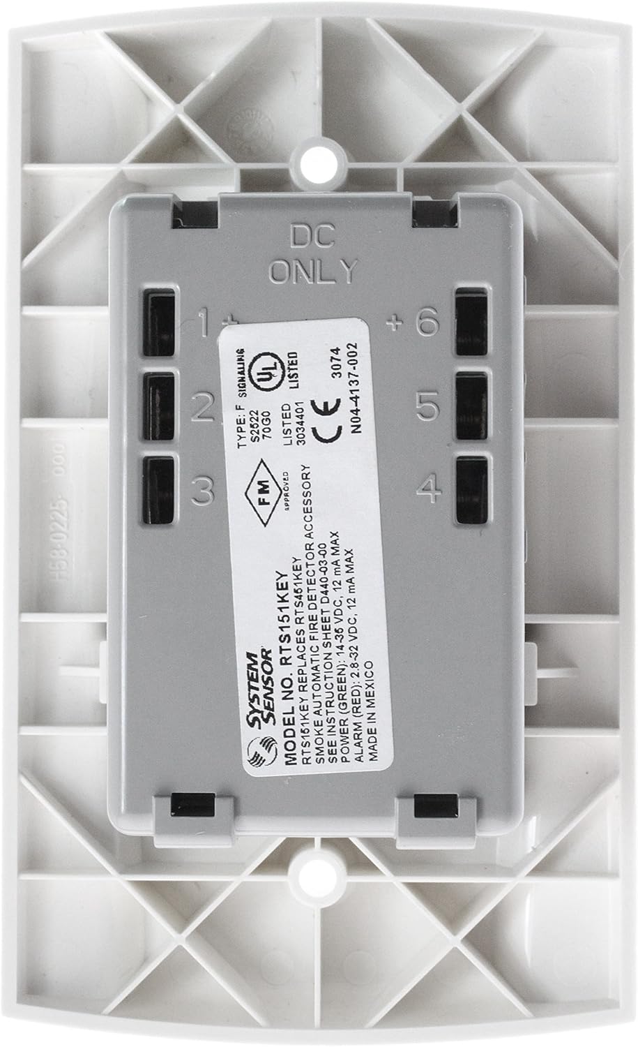 SYSTEM SENSOR RTS151KEY REMOTE TEST STATION ACCESSORY