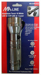 Aluminum Torch LED UltraViolet Light MA-UVFL15-1