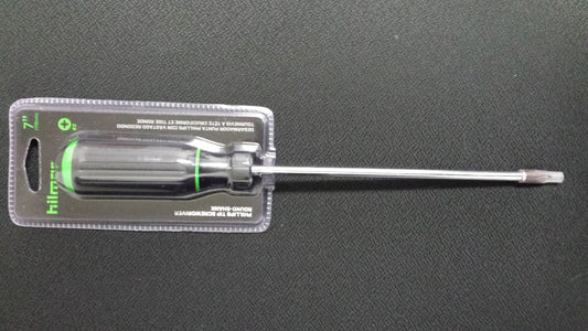 Hilmor 1891393 #2 Round Shaft Phillips Tip Screwdriver 7"