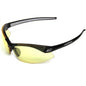 Edge Eyewear DZ112 Zorge Black Safety Sun Glasses w/ Yellow Lens