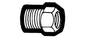 1/4X1/8 HEX BUSHING