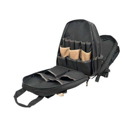 Custom Leather Craft CLC 1134 HVAC Backpack - 44 Pockets