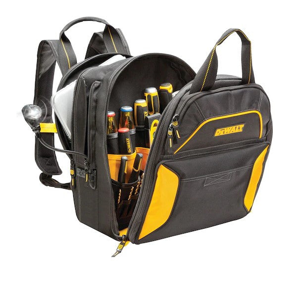 DeWalt 33-Pocket Lighted USB Charging Tool Backpack