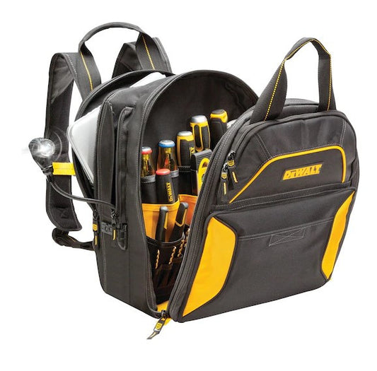 DeWalt 33-Pocket Lighted USB Charging Tool Backpack