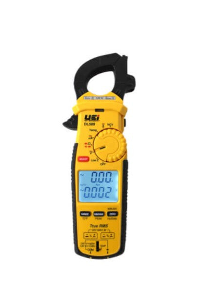 UEI DL589 True-RMS Dual Display 600A Clamp Meter w/ DC Amps & Differential Temperature