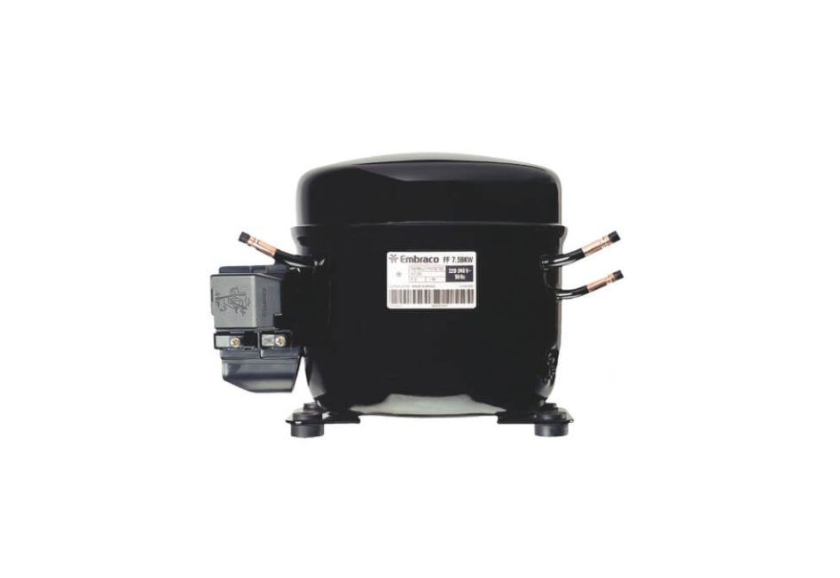 Embraco FF11.5BK1 COMPRESSOR, R-12, BTU: 1130 LBP, 1893 MBP, 4000 HBP, 115-1-60, LST