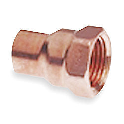 (10) 1 1/8" x 1" OD Copper x Female Adapter CxF