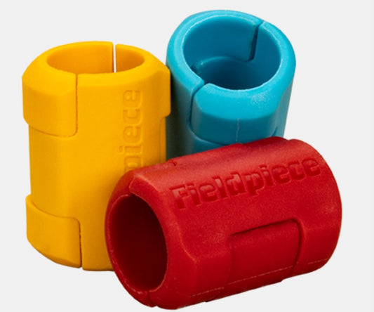 Fieldpiece HCT6 Set of 6 Hose Color Tags (2 red, 2 yellow, 2 blue)