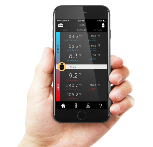 UEI HUB8 Smart Refrigerant Probes Deluxe Kit