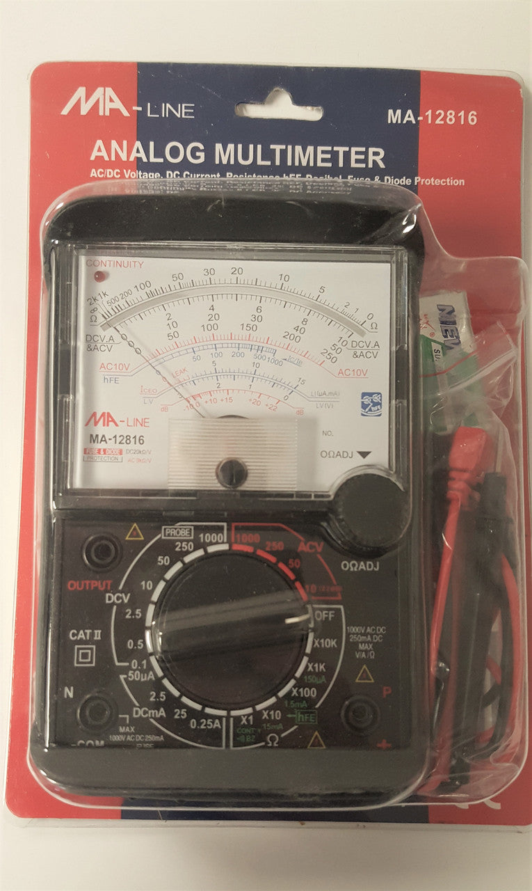 Large Display Analog Multi-Meter MA-12816