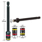 Malco MSHMLC 4" C-RHEX Dual 1/4", 5/16" Magnetic Hex Driver