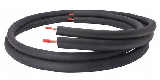 1/4" x 1/2 x 1/2 x 50 Mini Split Duraguard UV Black LineSet