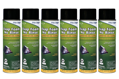 Nu-Calgon 4171-75 Evap Foam No Rinse Coil Cleaner-18oz, 6 Pack