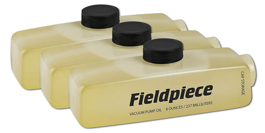 Fieldpiece Vacuum Pump Oil 8 oz Container 3 Pack