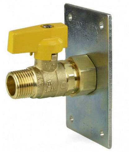 Pro Flex PFVT-1206 Termination Plate 1/2 CSST Gas Ball Valve