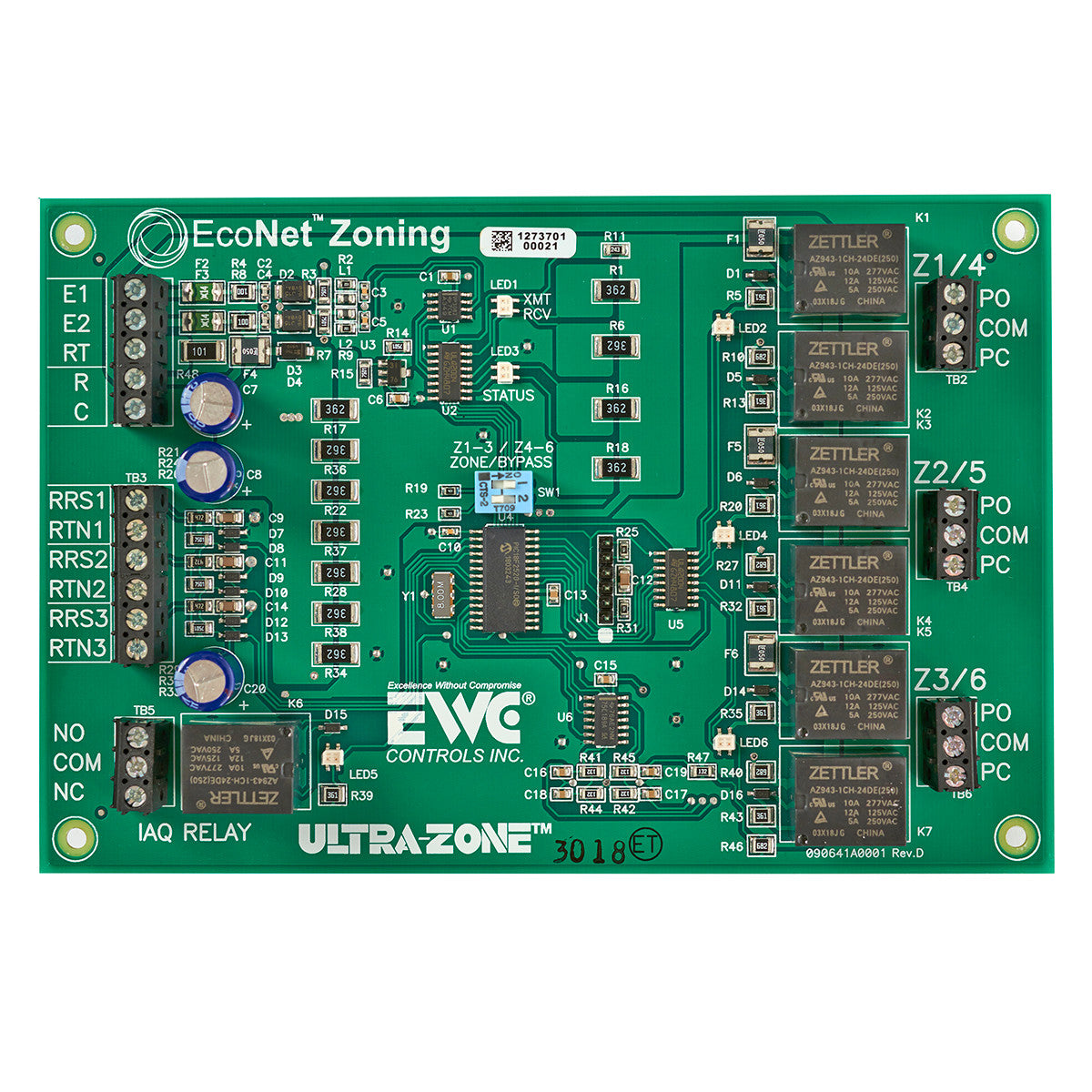 Rheem Econet Zone Control Panel
