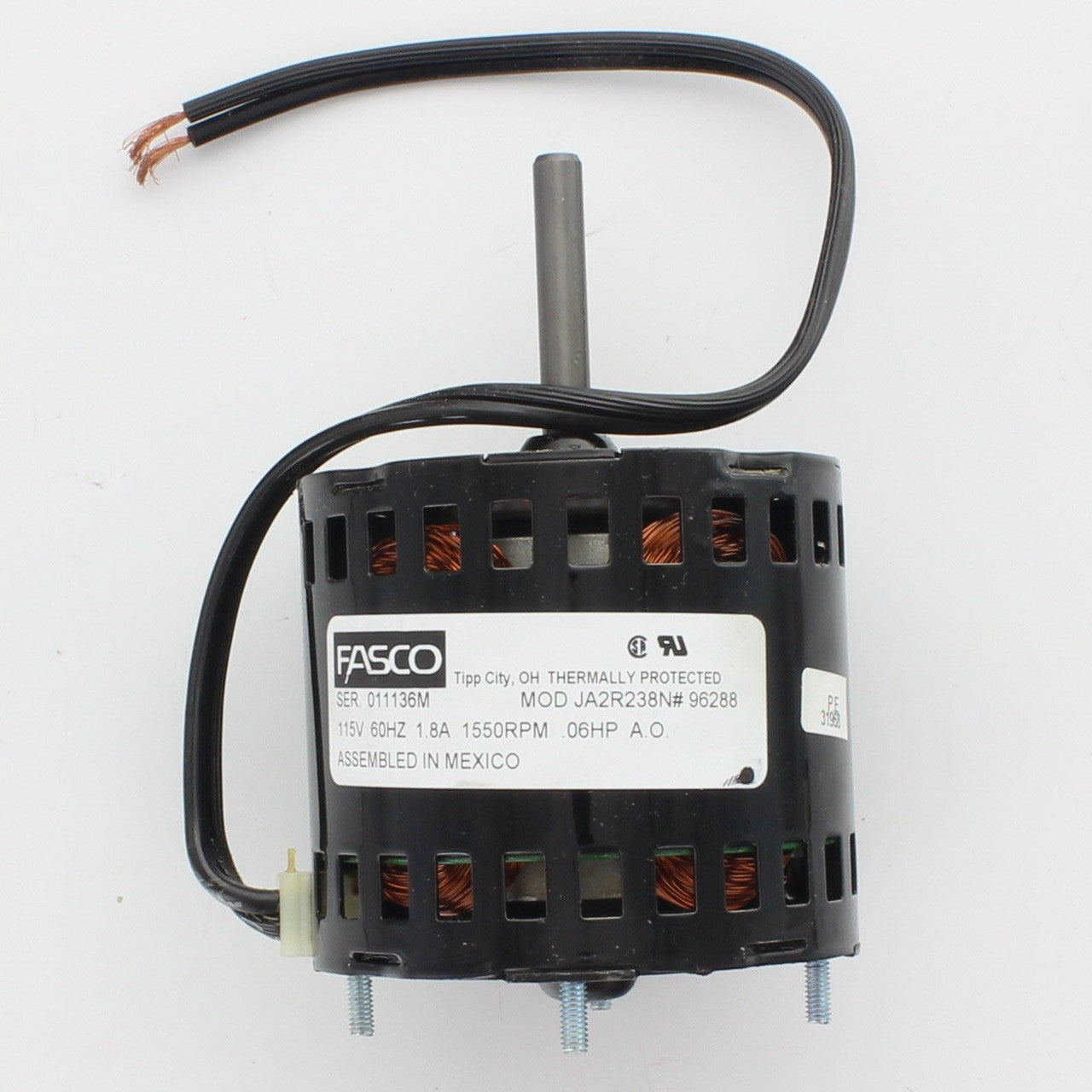 Reznor 096288 Inducer Motor - 1/15 UNIV JA2R238N 116/1/