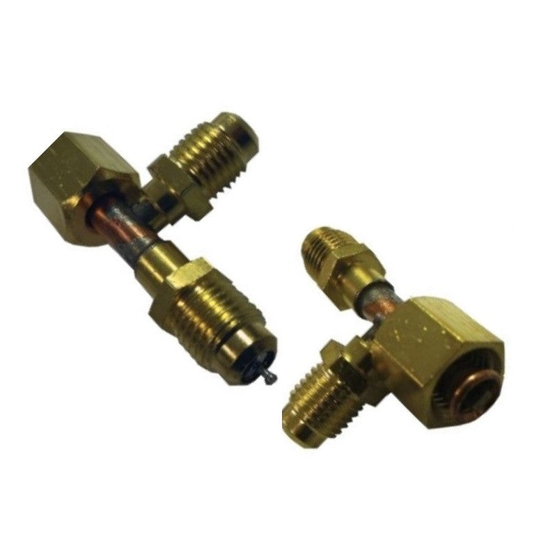 Supco 1/4 MF x 1/4 Female Flare Nut w/Depressor Tip, 2 Pack