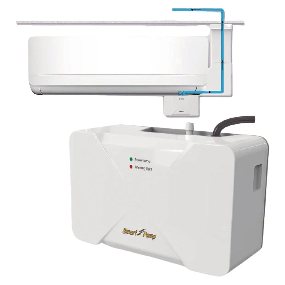 Smart Electric SPB-66 Condensate Pump for Mini Split Units, 3.3ft Lift, 10.6 Gal/H, External Mount, 110v-240V