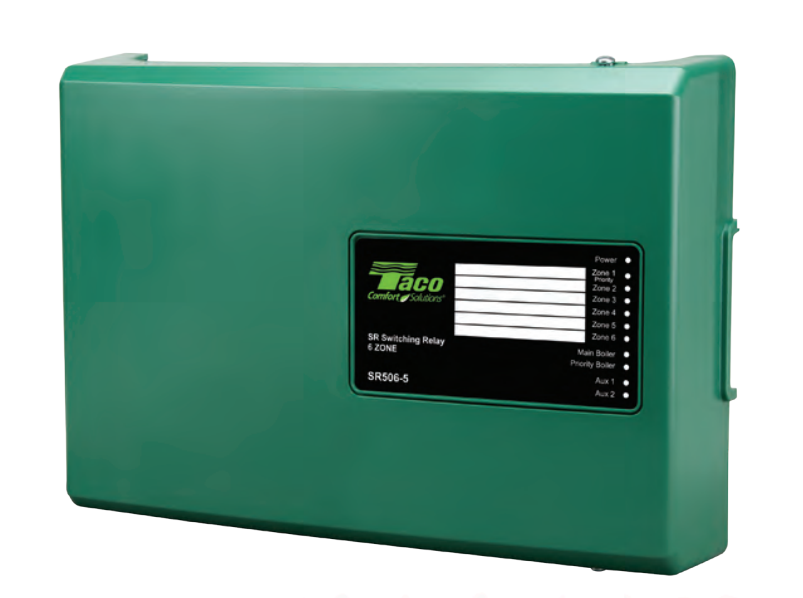 Taco SR506-5 Pump Switching Relay 6 Zone Expandable Bluetooth