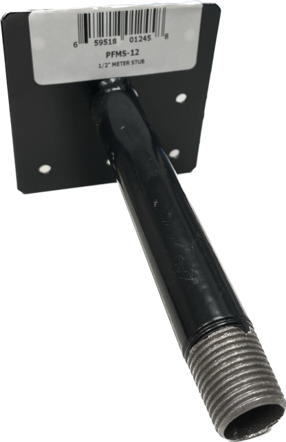 Pro Flex PFMS-12 1/2" MIP x MIP Meter Stub-Out w/ Plate
