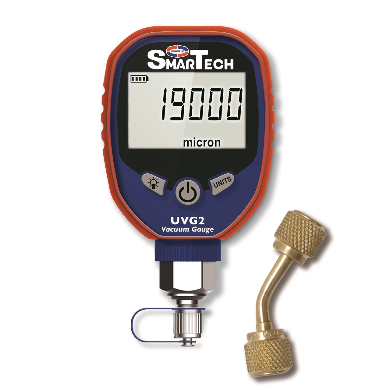 Uniweld Digital Vacuum Gauge & 1/4" x 1/4" Female Adapter