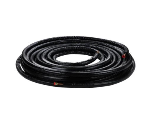1/4 x 3/8 x 1/2 x 50 Mini Split Duraguard UV Black Lineset