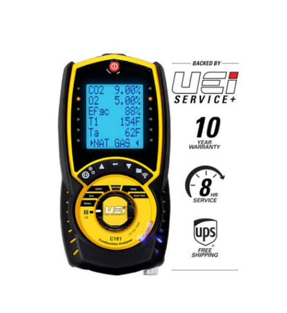 UEI C161 Residential Flue Gas Combustion Analyzer