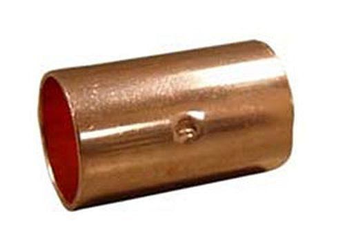 25-W01009 3/8 OD Copper Fitting Coupling  Rolled Stop CxC25