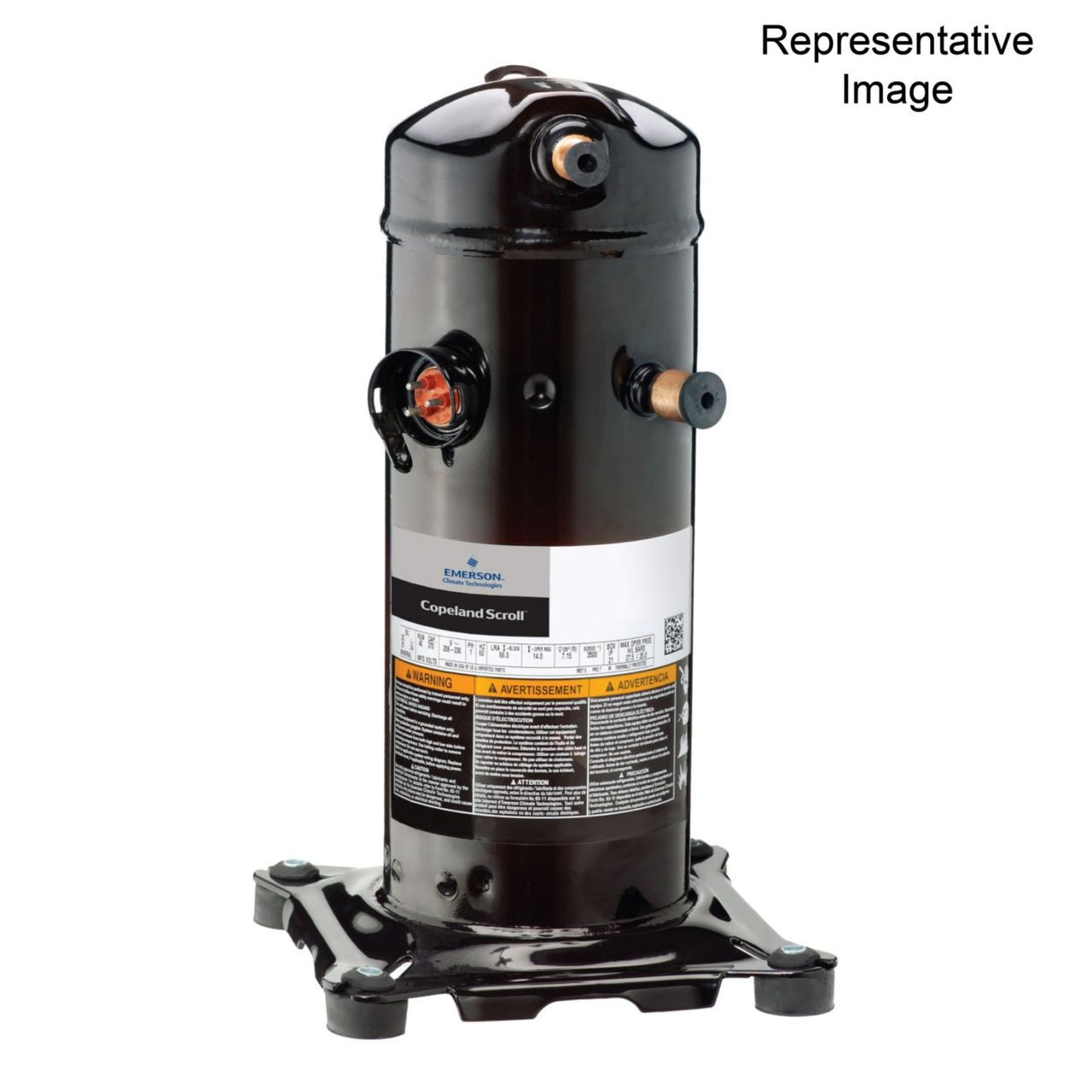 Scroll Compressor 48,200 BTUH R22 208-230V Single Phase