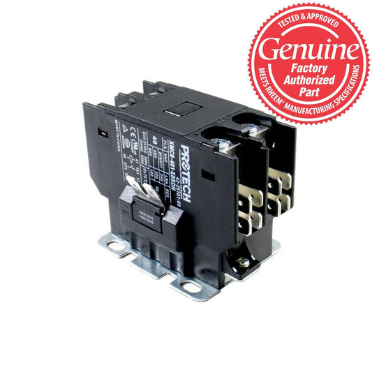 Rheem Protech 42-25101-03 Contactor 40A 1 Pole 24V Coil