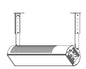 Sunstar 44560352 Wall / Ceiling Telescopic Mounting Bracket Kit- 15"-30"
